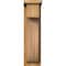 Ekena Millwork Del Monte Rough Sawn Corbel w/Backplate, Western Red Cedar, 6"W x 10"D x 22"H COR06X10X22DEL01RWR - alternate 3